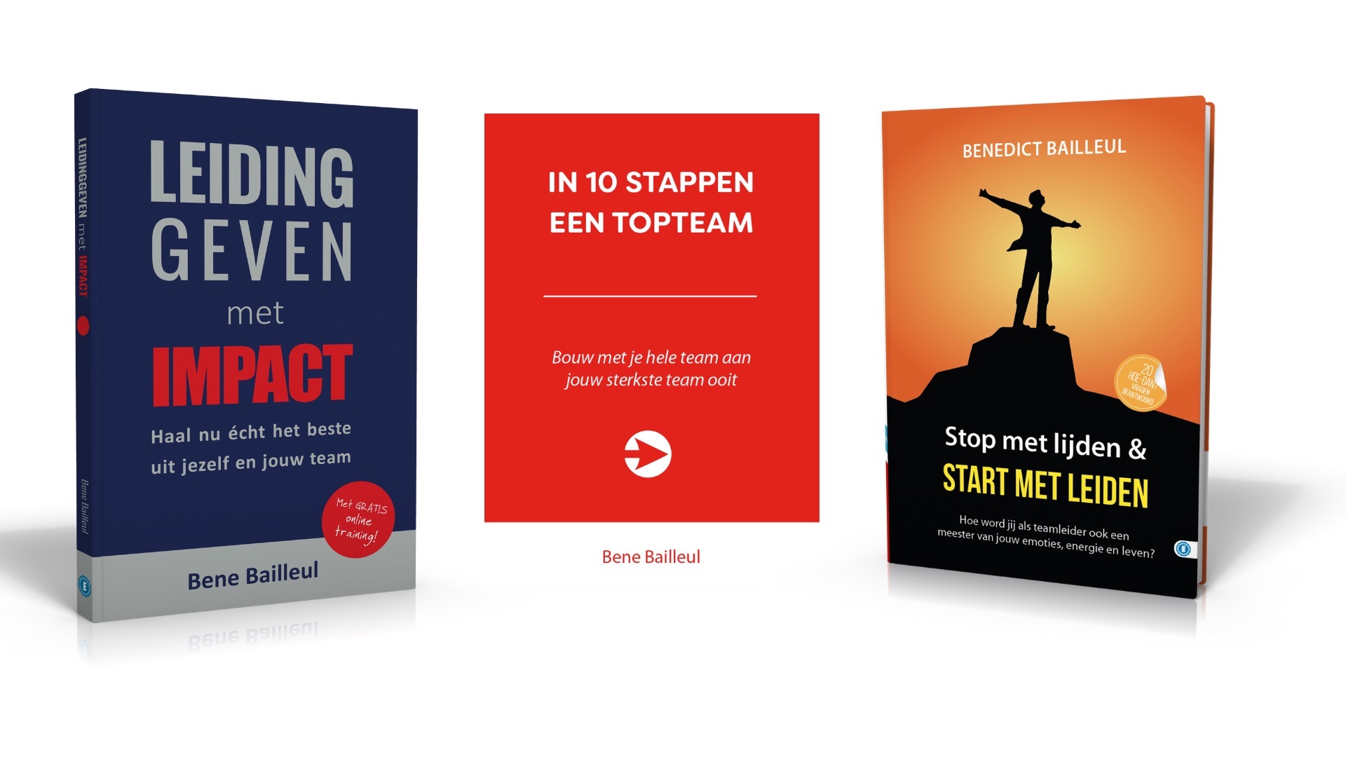 De drie boeken van Benedict Bailleul; je ontvangt de digitale PDF-versies
